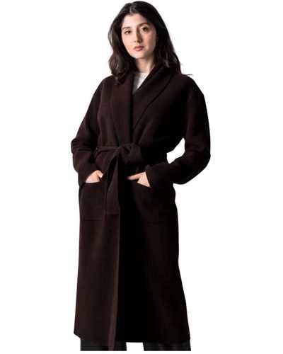 Roberto Collina Coats > belted coats - Noir