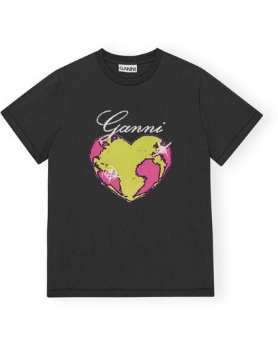 Ganni T-Shirts - Black