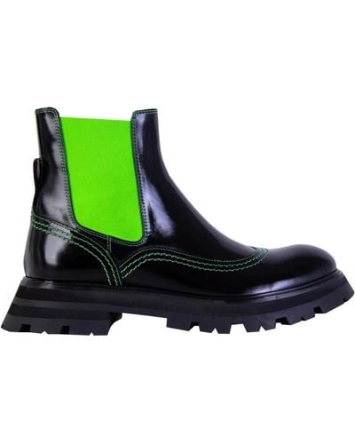 Alexander McQueen Chelsea Boots - Green