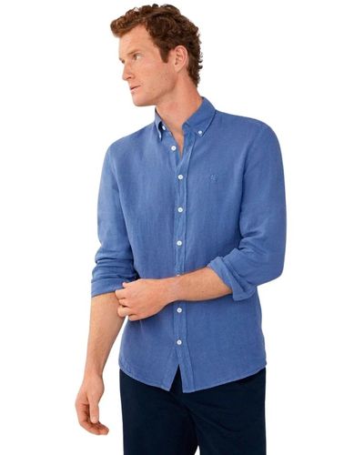 Hackett Shirts > casual shirts - Bleu