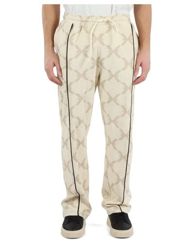 RICHMOND Straight Trousers - Natural
