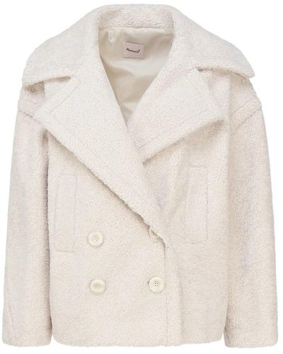 Mariuccia Milano Double-Breasted Coats - White