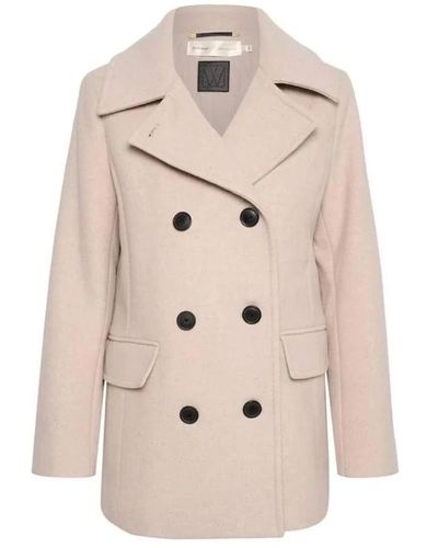 Inwear Ecru sailor coat - elegante giacca di lana - Neutro