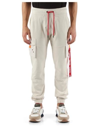 Aeronautica Militare Pantalone sportivo cargo comfort fit - Grigio