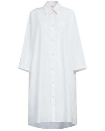 Marni Shirt Dresses - White