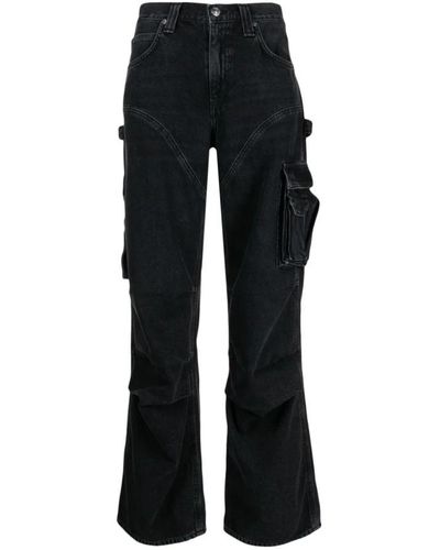 Agolde Boot-Cut Jeans - Black