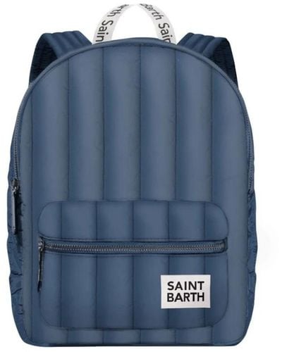 Mc2 Saint Barth Gepolsterter rucksack mit reißverschluss - Blau