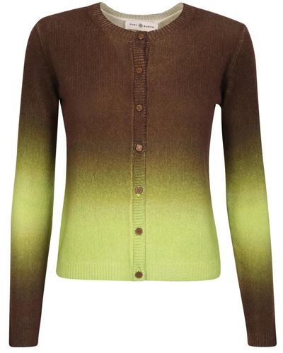 Tory Burch Cashmere gradient cardigan - Verde