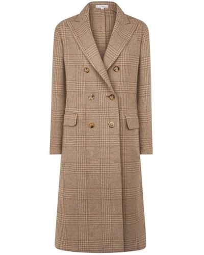 Boglioli Elegante cappotto doppiopetto in lana - Marrone