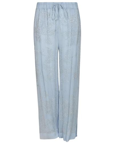 P.A.R.O.S.H. Wide Trousers - Blue