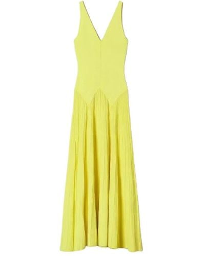 Twin Set Maxi Dresses - Yellow