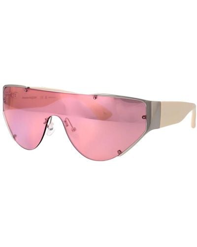 Alexander McQueen Stylische sonnenbrille am0447s - Pink