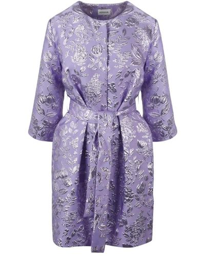 P.A.R.O.S.H. Belted Coats - Purple