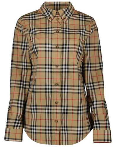 Burberry Vintage check lapwing hemd - Grün
