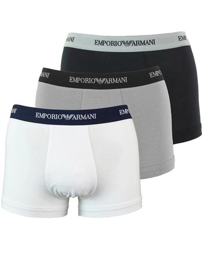 Emporio Armani Sportliche trunk unterwäsche 3er pack shorts - Mehrfarbig