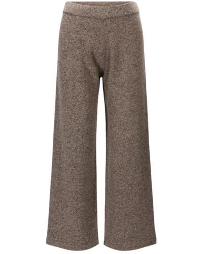 Weekend Trousers > wide trousers - Marron
