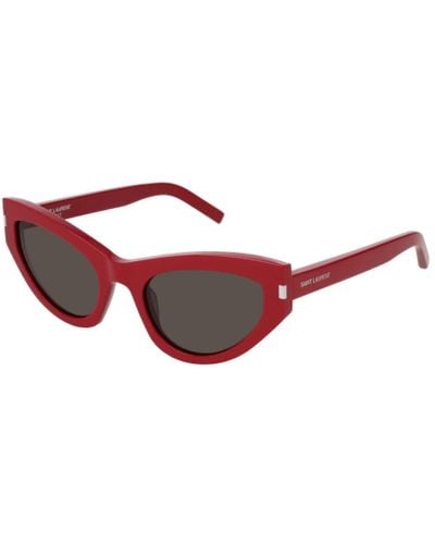 Saint Laurent Sl 215 Grace 006 Women's Sunglasses Red Size 54 - Free Rx Lenses