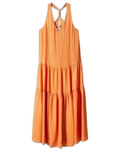 Mango Maxi Dresses - Orange