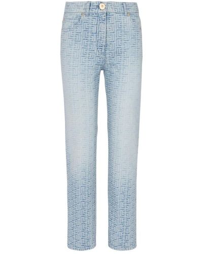 Balmain Straight Jeans - Blue