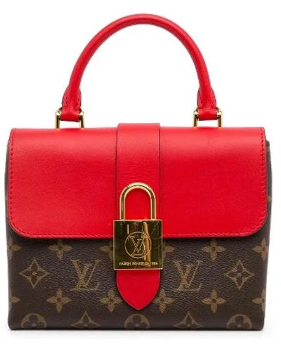 Louis Vuitton Borsa locky bb monogramma in tela usata - Rosso