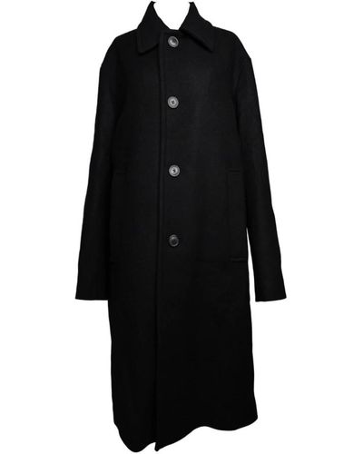 Dries Van Noten Coats > single-breasted coats - Noir