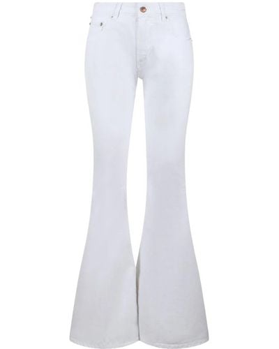 Haikure Flared Jeans - White