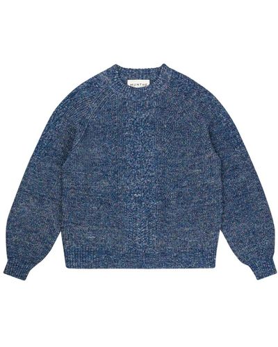 Munthe Knitwear > round-neck knitwear - Bleu