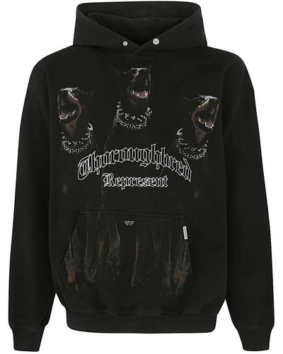 Represent Vintage schwarzer thoroughbred hoodie