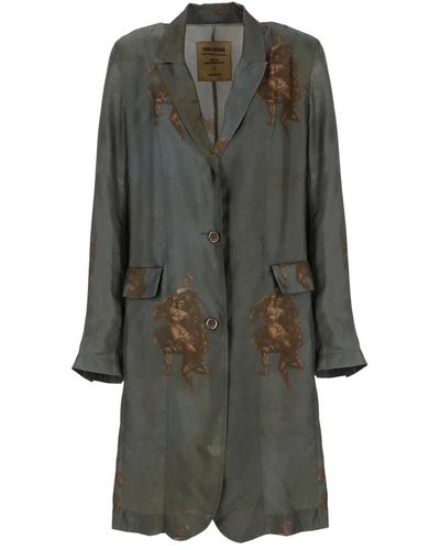 Uma Wang Coats > single-breasted coats - Gris