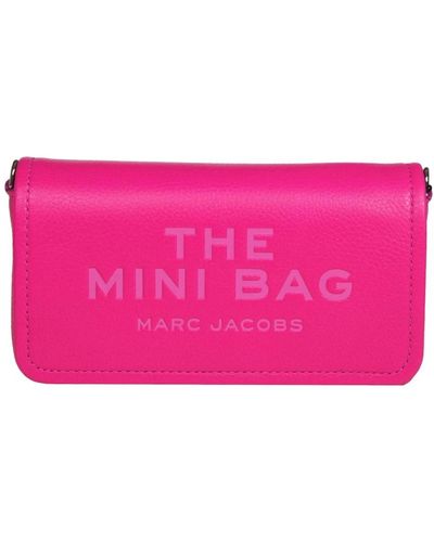 Marc Jacobs Rosa leder schultertasche mini - Pink