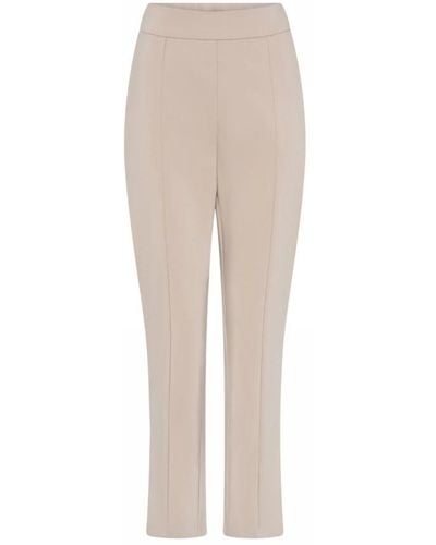 GUSTAV Cropped Trousers - Natural