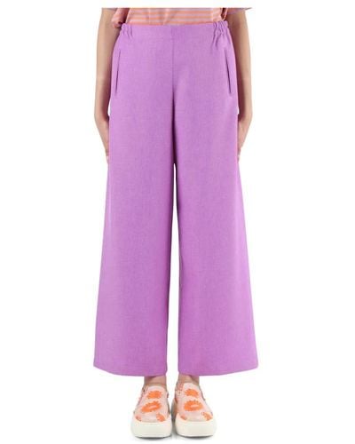 Niu Trousers > wide trousers - Violet