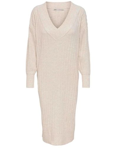 ONLY Knitted Dresses - Natural
