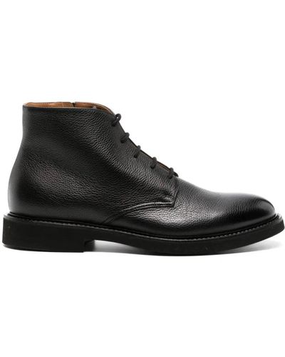 Doucal's Lace-Up Boots - Black
