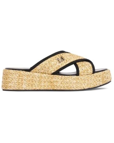 Max Mara Shoes > flip flops & sliders > sliders - Marron