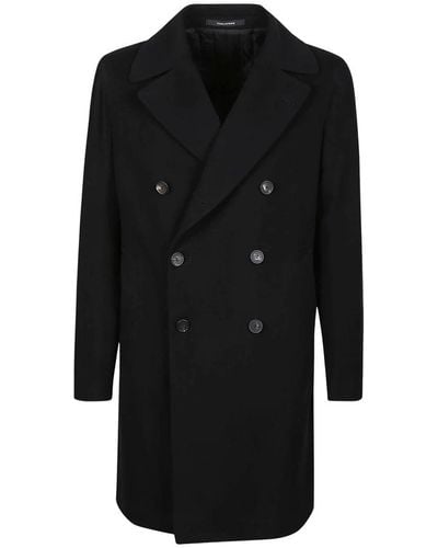 Tagliatore Double-Breasted Coats - Black