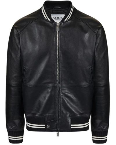 Iceberg Leather jackets - Schwarz