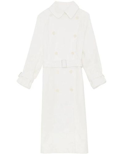 Ines De La Fressange Paris Blake trench coat in cotone bianco