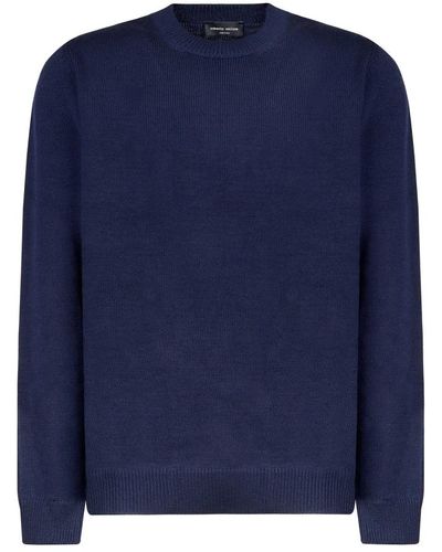 Roberto Collina Knitwear > round-neck knitwear - Bleu