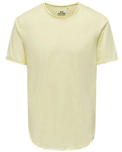 Only & Sons Short sleeve camicie - Giallo