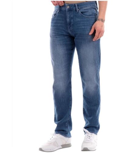 Armani Exchange Indigo regular fit denim jeans - Blau
