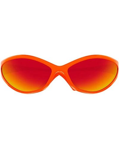 Balenciaga Rote sonnenbrille für frauen