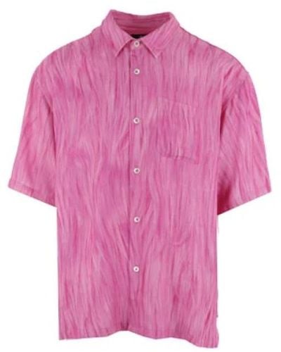 Stussy Short Sleeve Shirts - Pink