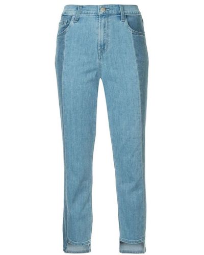 J Brand Jeans di sigaretta di ruby high rise crop - Blu
