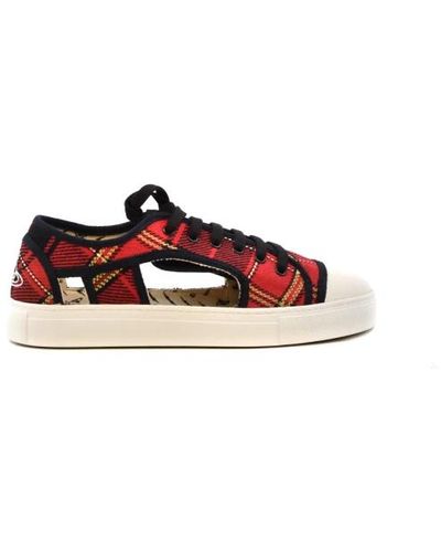 Vivienne Westwood Sneakers donna tessuto - Rosso