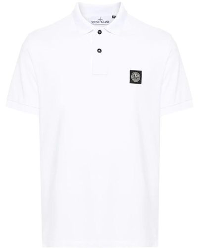 Stone Island Polo Shirts - White