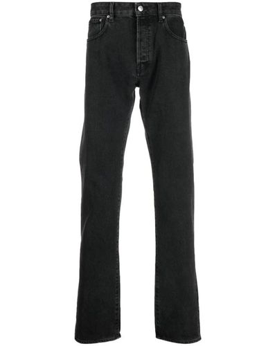 KENZO Slim-Cut Jeans mit Verwaschenem Effekt - Schwarz