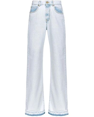 Pinko Jeans > wide jeans - Bleu