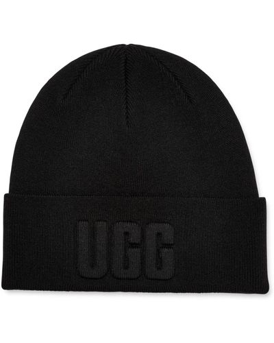 UGG 3d logo strickmütze - Schwarz