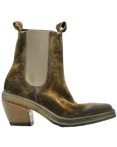 Elena Iachi Cowboy Boots - Green